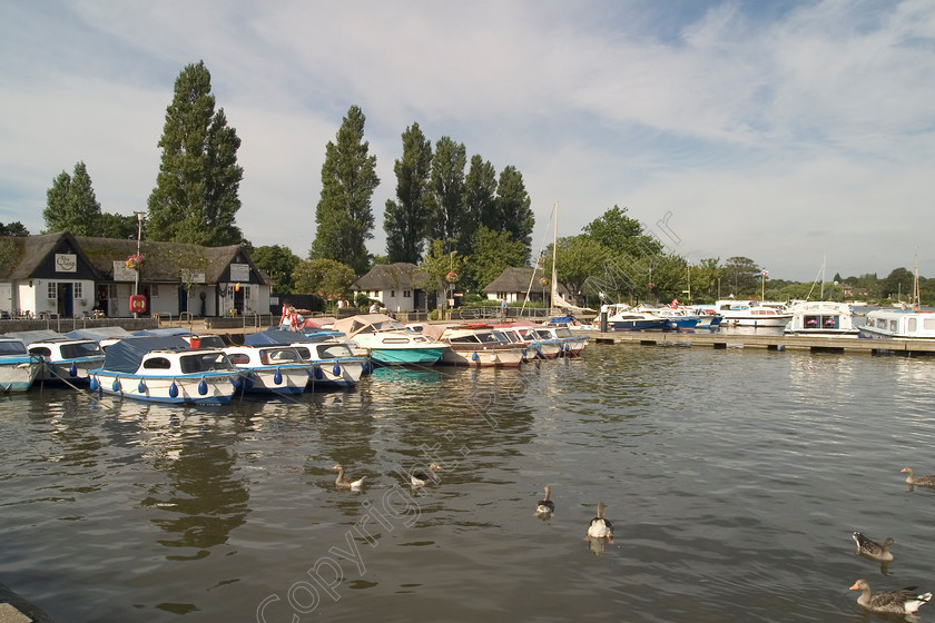 RM-0028 
 Oulton Broad, Suffolk 
 Keywords: Oulton Broad Boats Walkways Moorings Suffolk Clouds Lakes Ducks