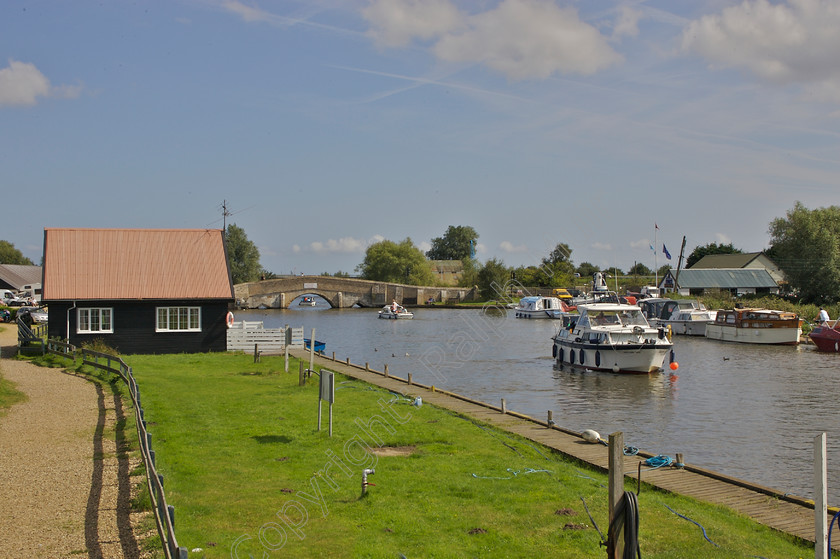 RMP-0049 
 Potter Heigham Norfolk Broads 
 Keywords: boats, Norfolk Broads, Potter Heigham, river