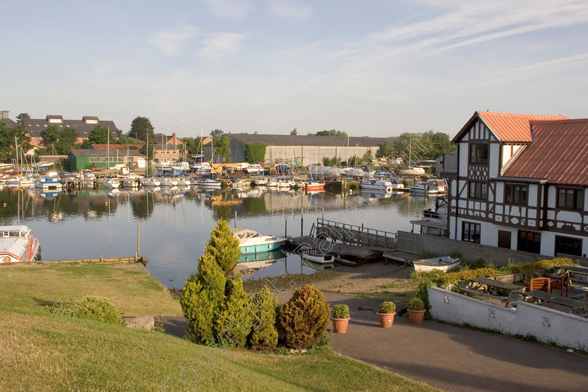 RM-0036 
 Oulton Broad, Suffolk 
 Keywords: suffolk boat house reflections broads lake yachts boats oulton